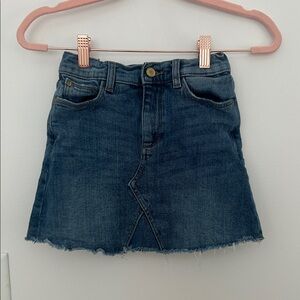 DL1961 Medium Blue Denim Girls' Mini Skirt with Raw Hem Size 10